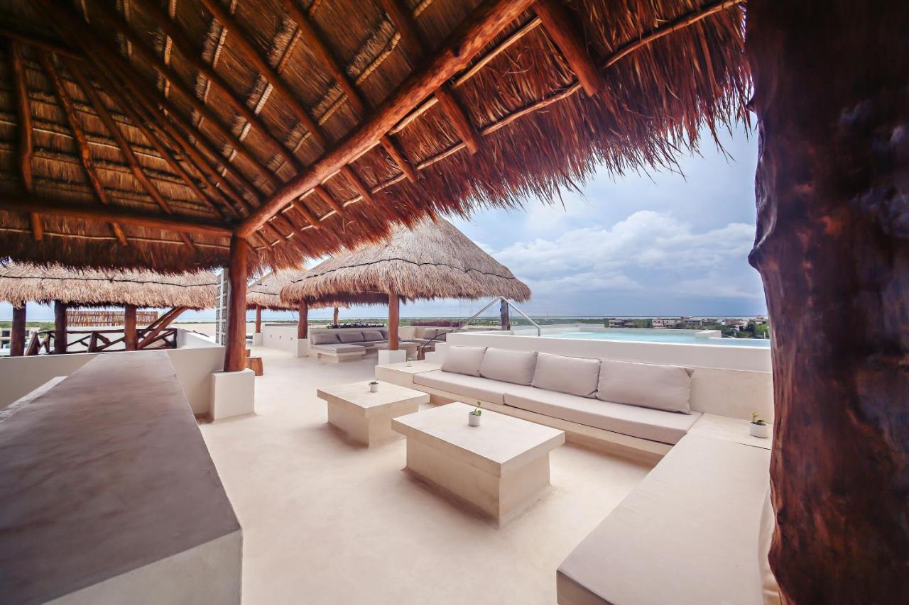 Casa Astral Eco Luxury Holbox Island - Sunset And Ocean View With Rooftop Pool Eksteriør billede