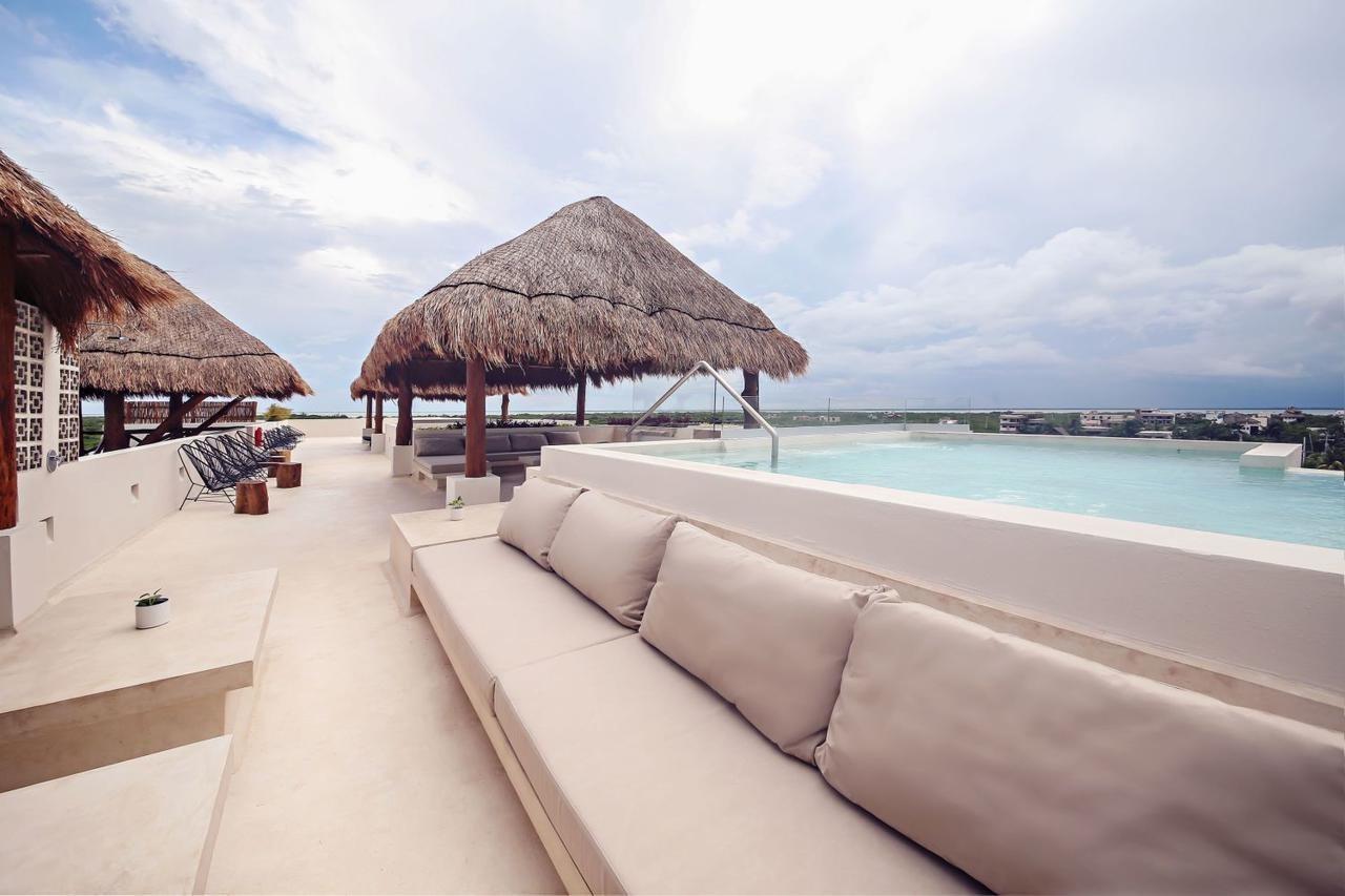 Casa Astral Eco Luxury Holbox Island - Sunset And Ocean View With Rooftop Pool Eksteriør billede